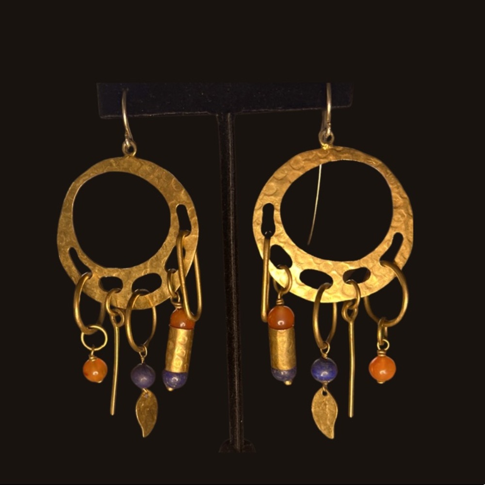 Gorgeous DVF Goldtone Earrings